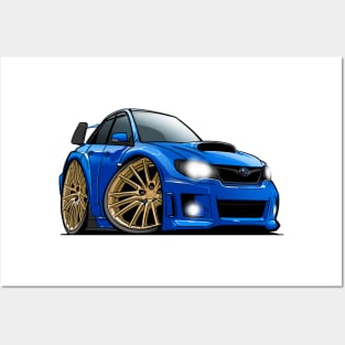 Subaru Impreza WRX STI GR Widebody Posters and Art